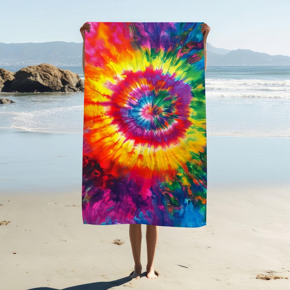 T-tie d-dye Towel Beach Quick Dry Soft Pool Towels Gift for Travel Gym Shower Camping sports