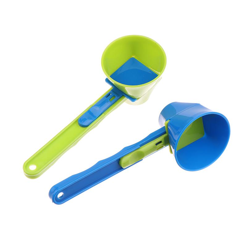 Mätskedstratt med längre handtag Pulverskopa för vattenflaska Vattenflaska Skopa Tratt Trattskopa Exakt