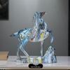 Colorful Prosperity Horse Figurine: Elegant Decor for Office, Living Room, or Hallway - Ideal Housewarming or Opening Gift