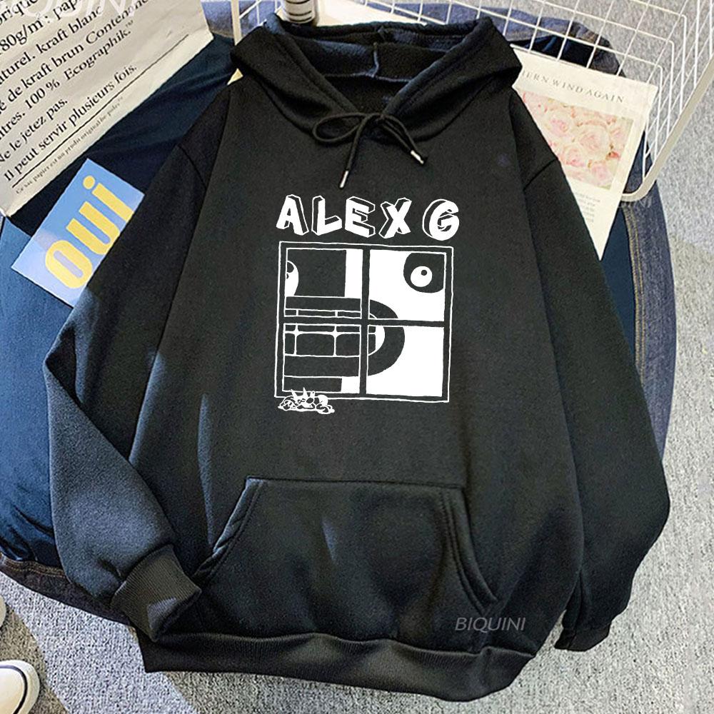 ALEX G Světlomety Mikiny Mikina s dlouhým rukávem a kapucí Podzimní flísové ležérní pulovry Hip Hop Unisex Streetwear Unisex Mikina