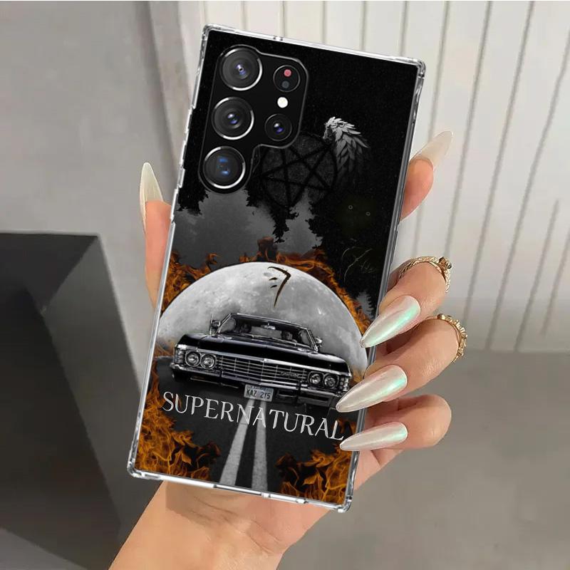 Angel Castiel Supernatural Phone Case for Samsung Galaxy S26 S24 S23 Ultra S25 Edge S22 S21 Plus S20 FE + Soft Print Shell Funda