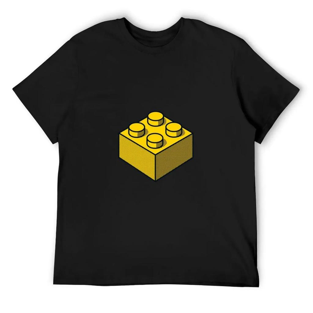 Yellow Brick T-Shirt Plus Size Clothes Plain Quick Drying Mens White T Shirts