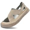Mens Slip on Casual Shoes All-match Men's Luxury Sandals Breathable Mens Loafers Luxury Brand Flats Leather Sandals Men