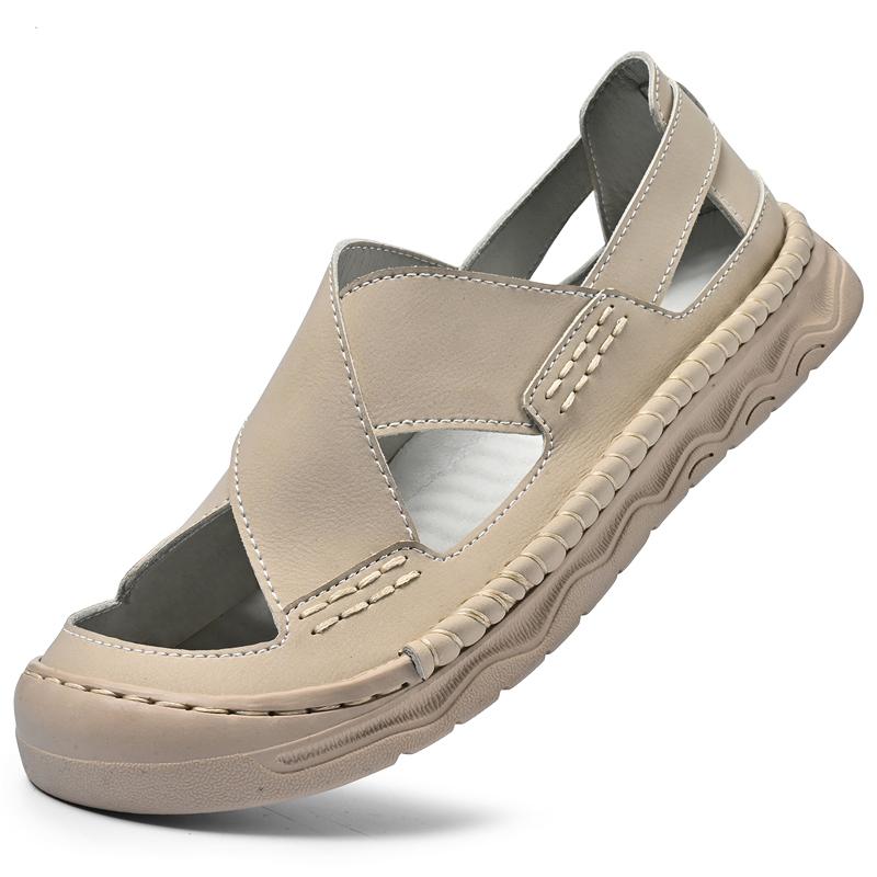 

Мужские повседневные слипоны, универсальные мужские сандалии класса люкс, дышащие мужские лоферы, брендовые балетки класса люкс, кожаные сандалии для мужчин 44 коричневый