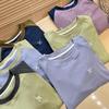 Unisex Outdoor Lightweight Color-Block Patchwork Round Neck Long Sleeve Fleece Base Layer T-Shirt