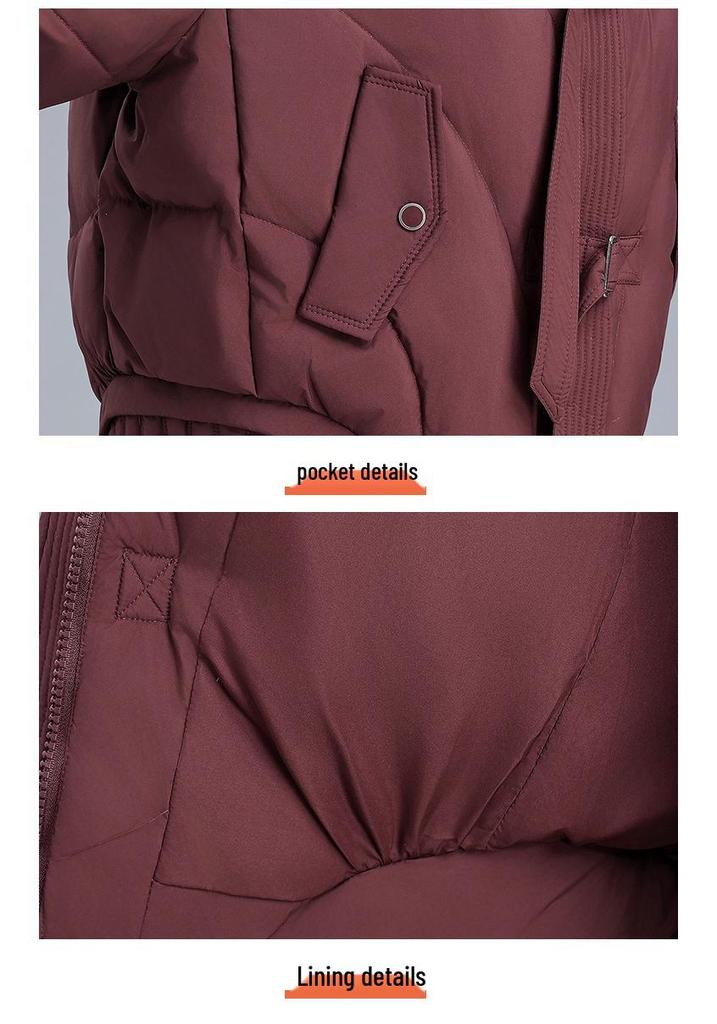Stylish Winter Jacket with Large Fur Collar for Young Mothers and Older Women - 2025 Cotton Padded Outerwear