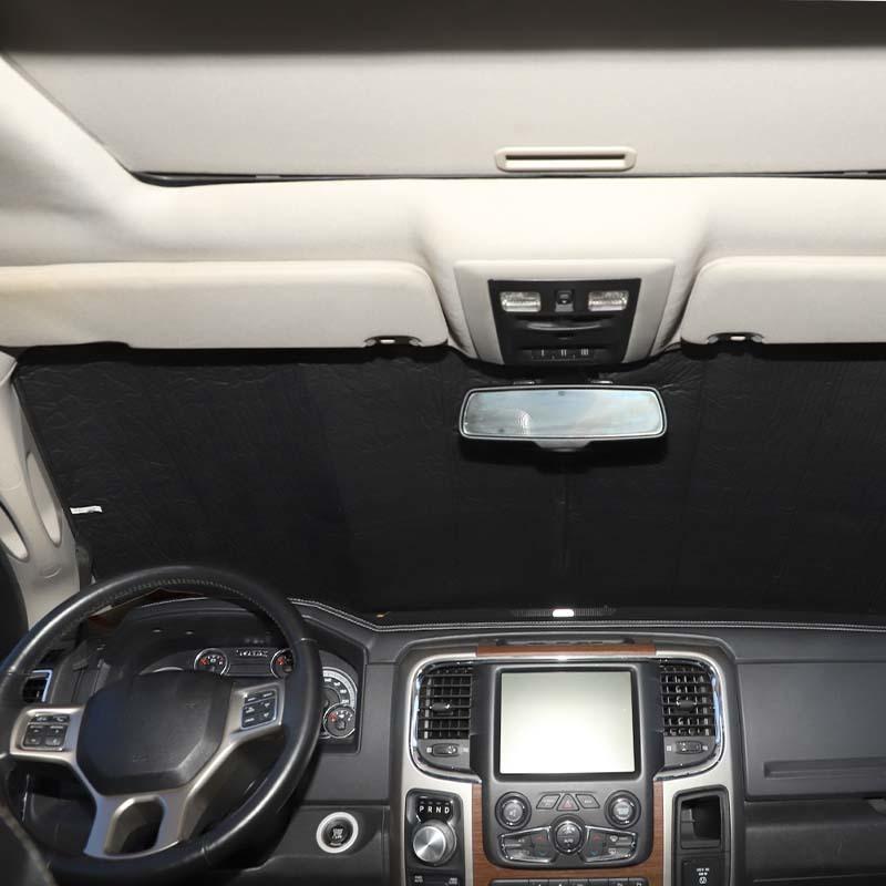 Car Front Windshield Sunshade Window Shade Foldable Sun Visor Cover Fit For Dodge RAM 2010-2015 Car Interior Accessories