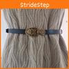 Leather Belt For Women Slim Durable With Alloy Buckle For Casual Wear