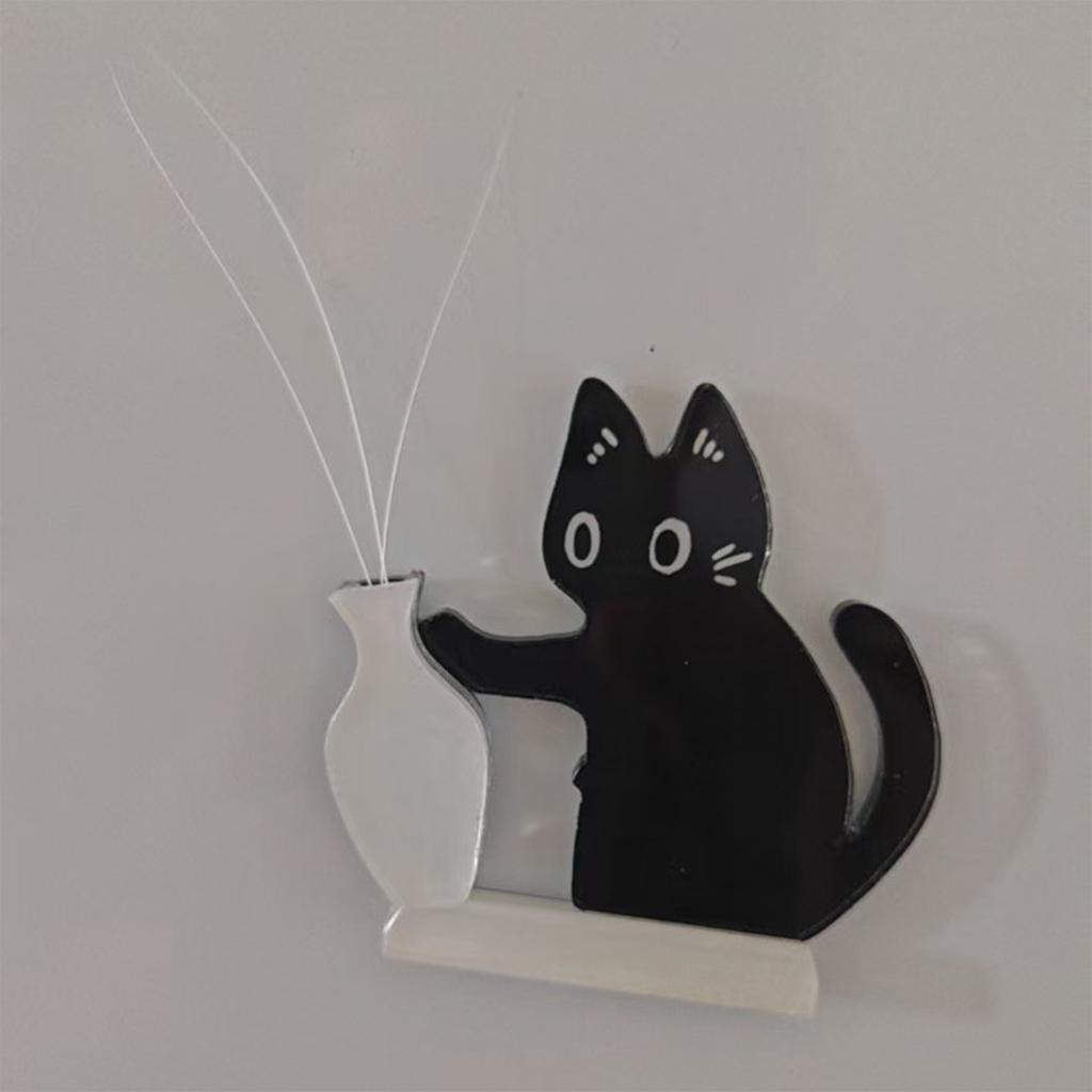 Pet Vase Fridge Magnet With Flower Or Beard