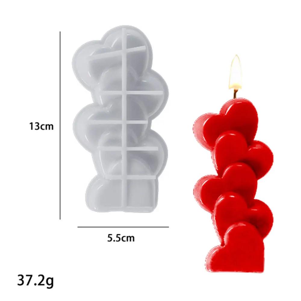 

3D Love Heart силиконовая форма для свечи DIY ароматерапия гипсовая форма для мыла домашний декор украшение ручная работа изготовление свечей смоляные формы НОВЫЙ