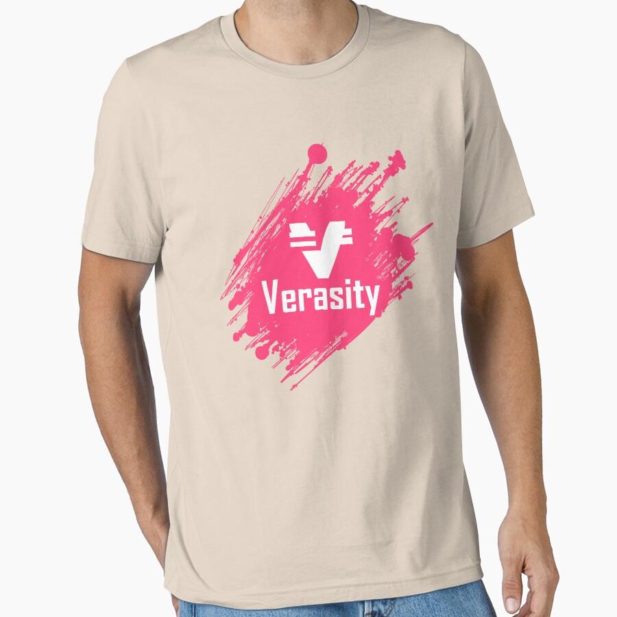 VRA Verasity  Crypto Cryptocurrency 100% Cotton Printed T Shirt for Men Large Size Adult Tops S-6XL