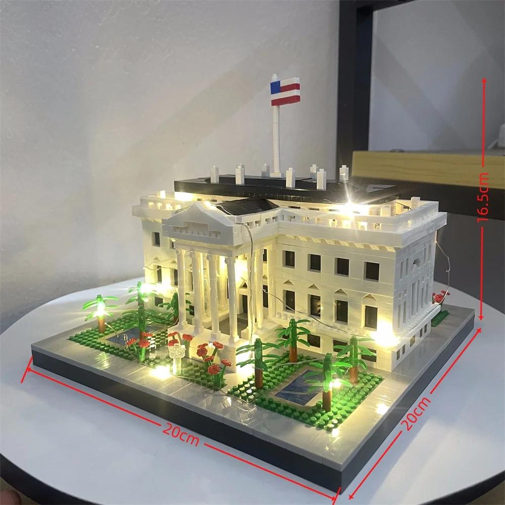 Knew Built LED Arc de Triomphe Micro Mini Building Blocks Toys Illuminating Paris Landmark Model Perfect for Home Office Dcor