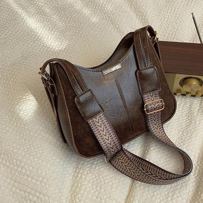 Torba koreańska wysokiej klasy uniwersalna torba typu wiadro jesień wczesna wiosna nowy retro niszowy design szeroka torba kurierska