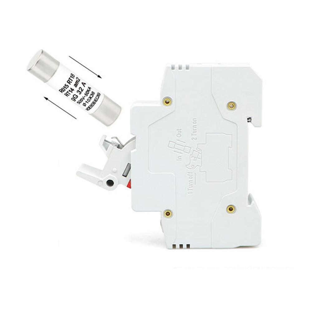 Base Fuse Holder 14x51mm 1P 63A Accessories DIN Rail