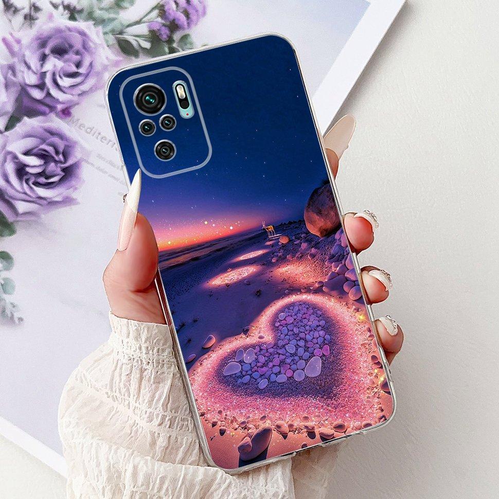 Colorful Pattern Case For Xiaomi Redmi Note 10 4G Ultra Slim Soft Silicone Case For Redmi Note 10 10S Note10 Note10S Cover Coque