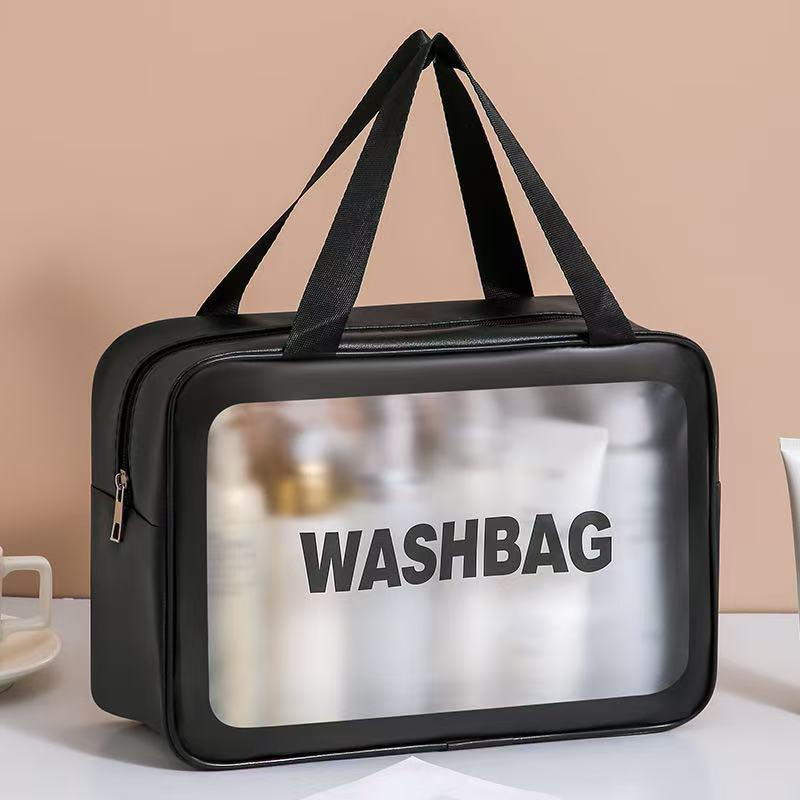 Large Capacity Wet/Dry Cosmetic Bag for Women - Portable Travel Toiletries Organizer 2023