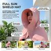 New Sun hat Summer Sunshade Visor Big Hat Outdoor Sunprotection Fishing Hiking Neckprotection Shawl Bucket Hats Sun Supplies