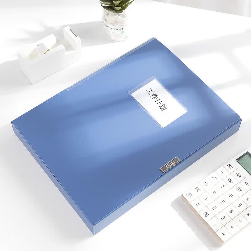 Deli A4 25mm Plastic File Boxes, 12-Pack