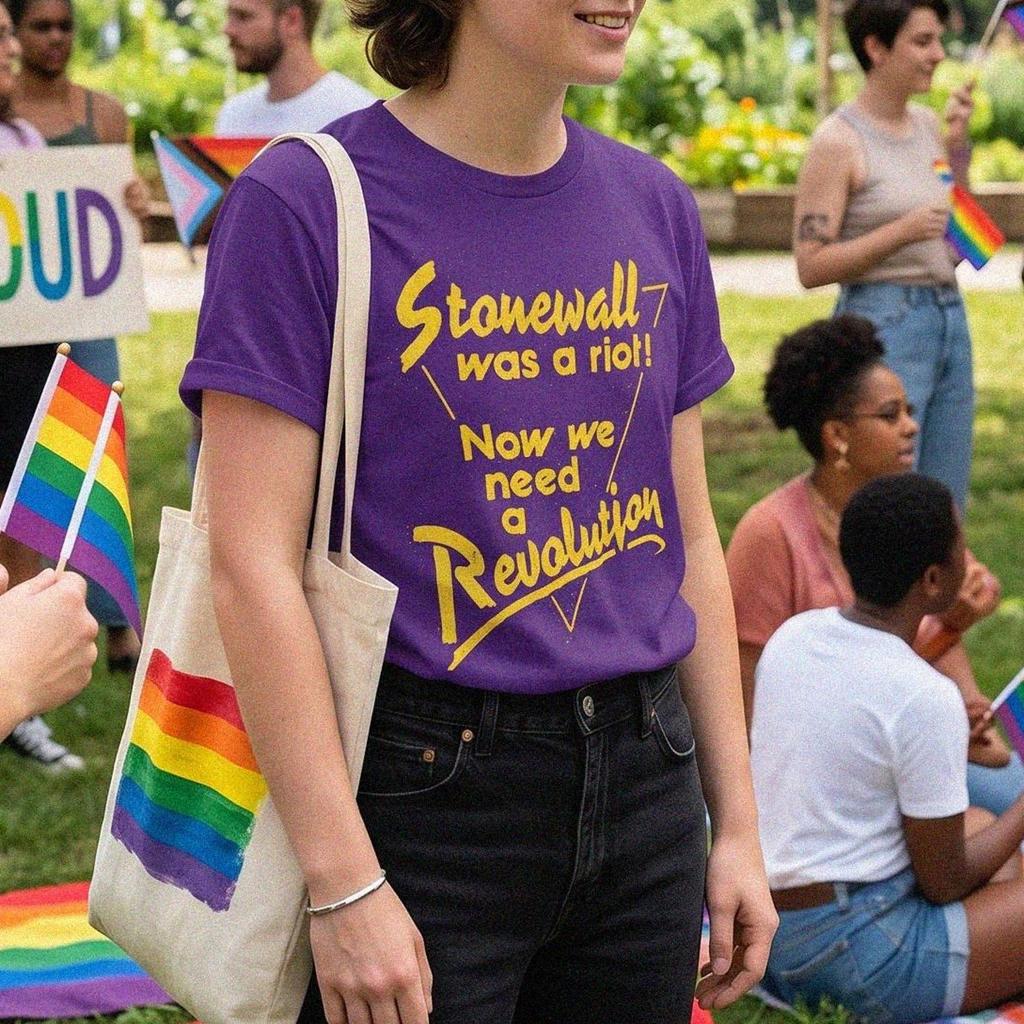 Stonewall Was Een Rel Shirt, Vintage LGBTQ Trots T-shirt, Queer Geschiedenis Kleding