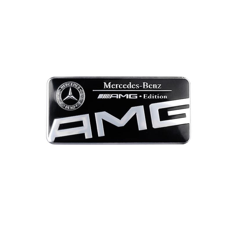 Heißer Autoaufkleber 3D Aluminium Auto Seitenkarosserie Heckklappe Emblem Dekoration Aufkleber für Mercedes Benz W204 W205 Amg W211 W212 W213 Sma
