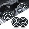 2Pcs Car Anti Slip Coaster Anti-noise Water Cup Pad Cushion Car Accessories For Mercedes Benz GLE63 CLS63 GLC63 W204 W205 C63 W212 W213 E63 W222