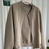 2025 Early Spring Women's Hoodless Sweatshirt-Cardigan: Short Baseball Jacket for Spring/Autumn, Ideal for Moms.