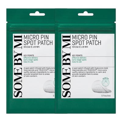 Micro Pin Spot Patch - Intensive Acne Blemish Care & Soothing Micro-Needle Treatment - 9 Patches X 2 Packs (Total 18 Patches)