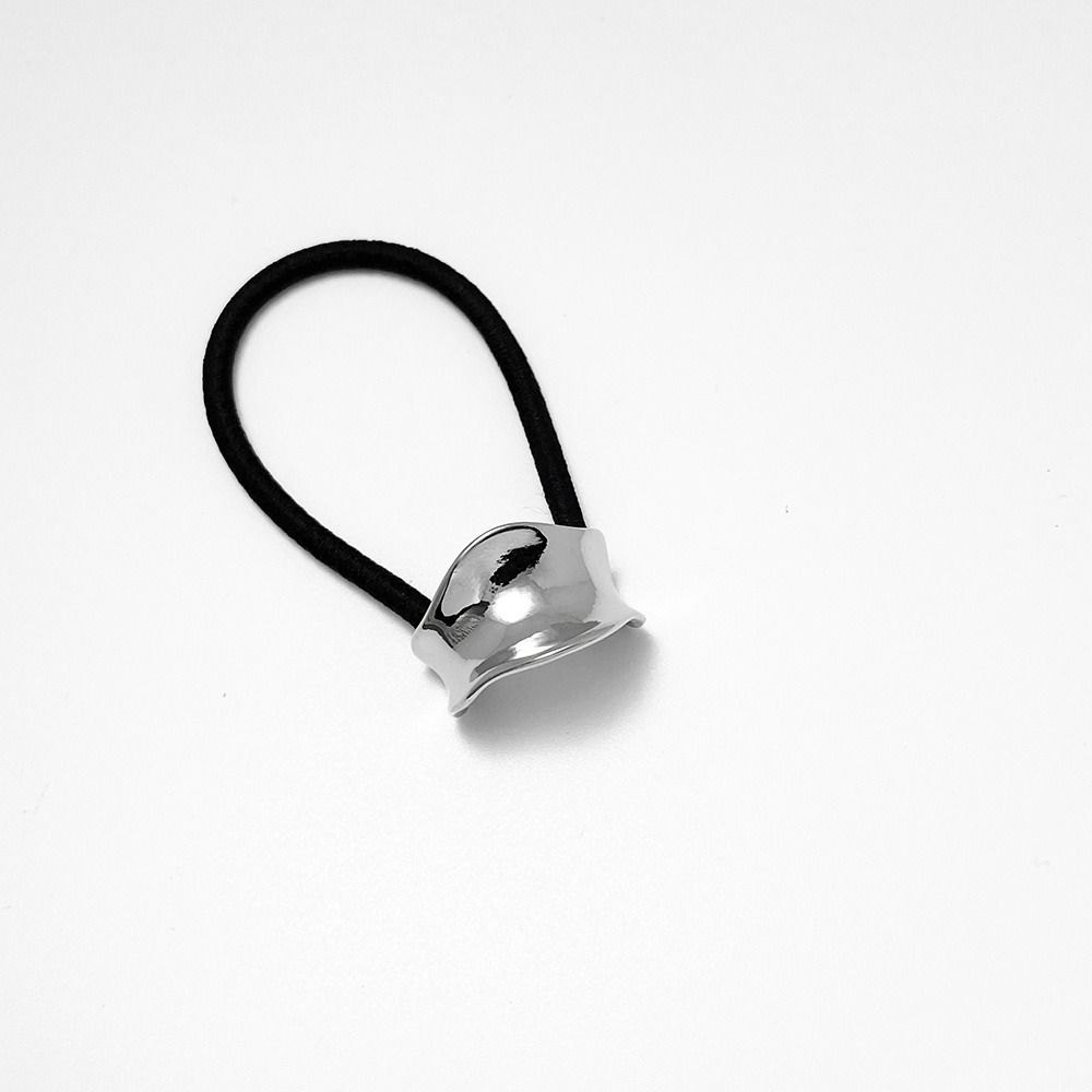 Smooth Hair Rope Elastic Hair Loop New Metal Hair Tie  Women