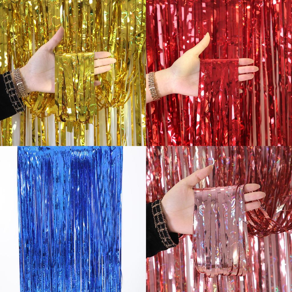 Fantastisk Hjärtformad 2 Meter Regnsilkesgardin För Romantiska Bröllopsdekorationer