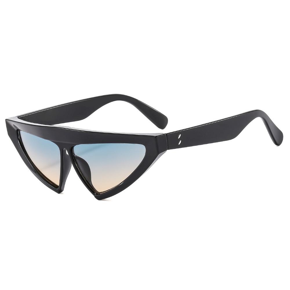 

Vintage Cat Eye Sunglasses For Women Triangle Sun Glasses Brand Designer Eyeglasses Shades Female Eyewear UV400 Oculus as picture