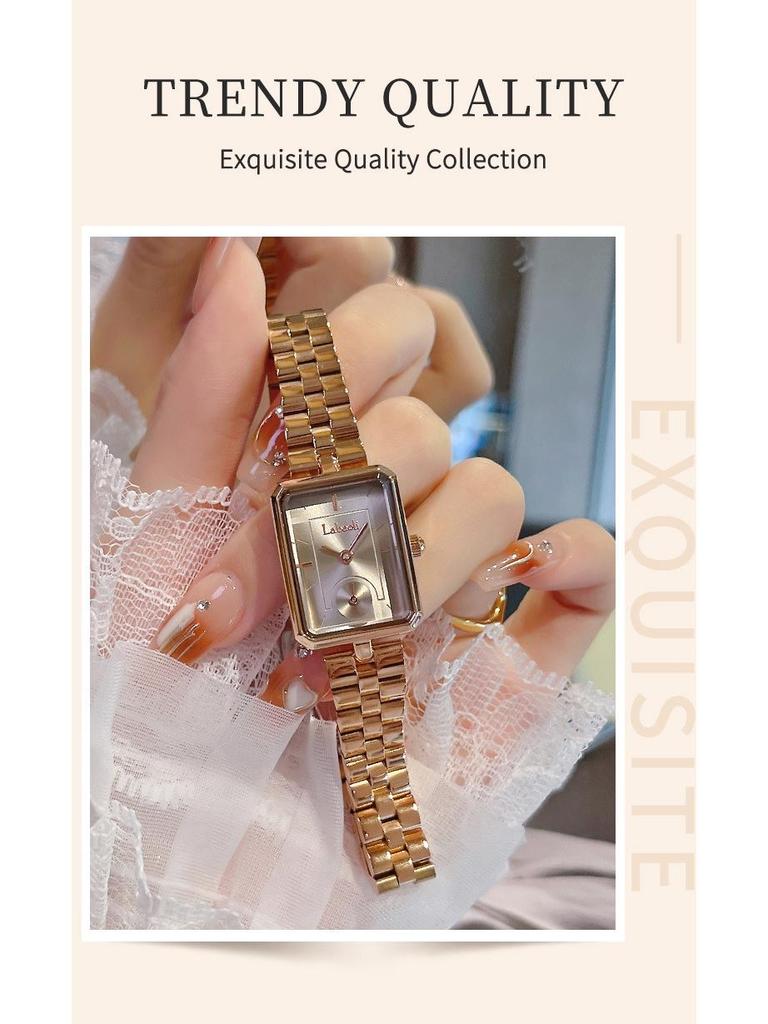 La Baoli LA761 Women's Waterproof Quartz Steel Band Wristwatch