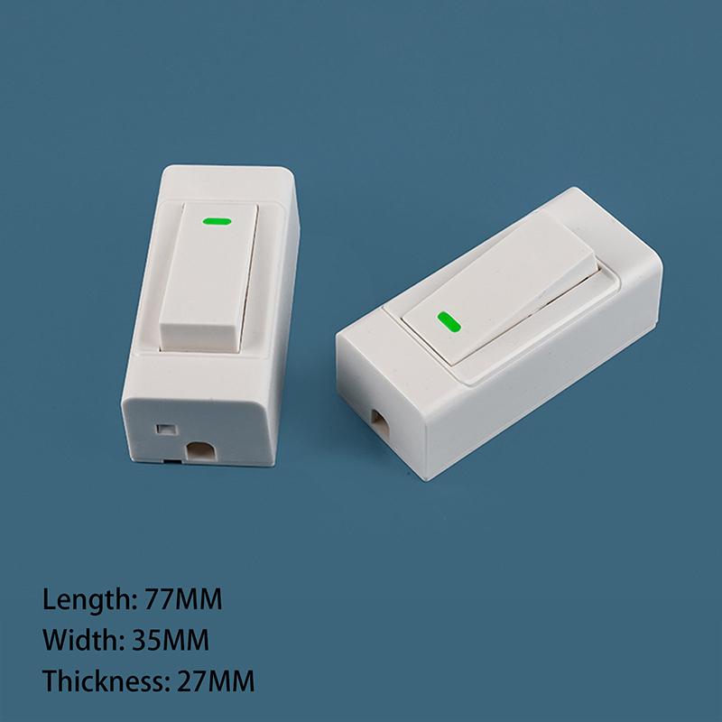 Comutator cu buton 1 grup 2 căi montat la suprafață Instalare cu suspensie pe fir Control On/Off noptieră Panou lampă Comutator lumină de perete