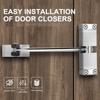 Self Closing Door Mechanism Heavy Duty Spring Loaded Door Closers Adjustable Tension Door Closers for Indoor/Outdoor Use