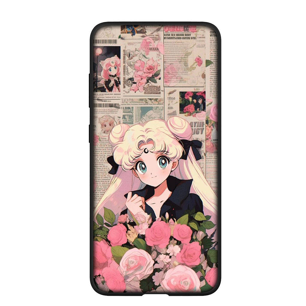 Etui na telefon do iPhone 17 16 15 Xiaomi Poco F8 F7 X7 X6 X5 M8 C85 C75 C71 Redmi Note 14 13 12 11 Pro Max A3 A4 14C 13C 15C Sailor Anime Dziewczyna Księżyc Pokrowiec