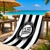 Toalla de Playa de Microfibra Estampada con el Escudo del Sturm Graz, Suave y Absorbente, Secado Rápido, Ideal para Viajes de Verano, Esencial para la Playa, Piscina