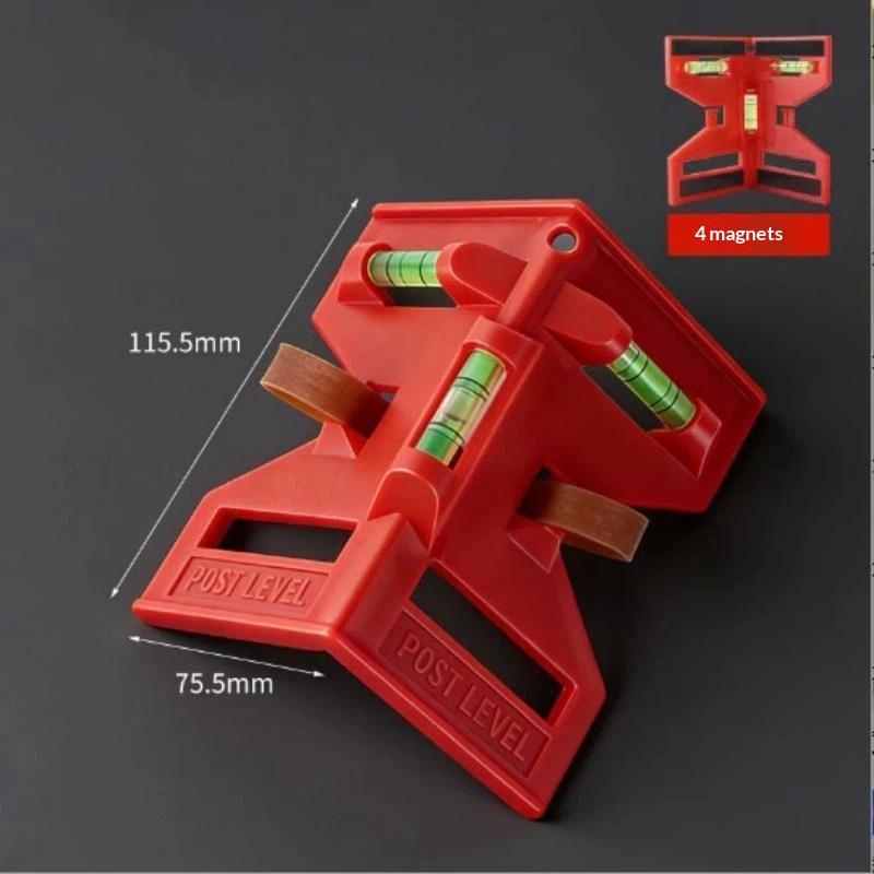 Magnetic Column Level, Adjustable Folding Column Level With Elastic Ring Level, Suitable For Pipeline Tree Columns