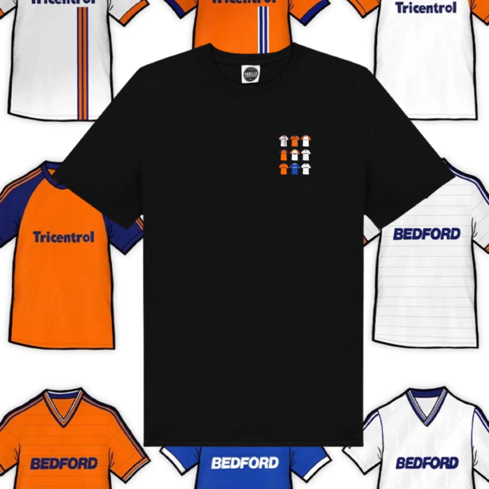 Luton Town FC T-Shirt Shirts Of The Past Shirt Mix Style Logo Shirt Fan Art S