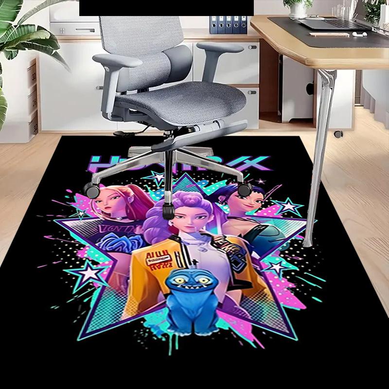 Huntrxx Future Fashion Icons Carpet For Playroom Bedroom Living Room Sofa Home Decorkids Game Area Rug Nonslip Floor Mat
