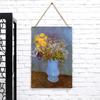 Van Gogh Style Vintage Flower Still Life Metal Wall Art European Living Room Decorative Iron Painting