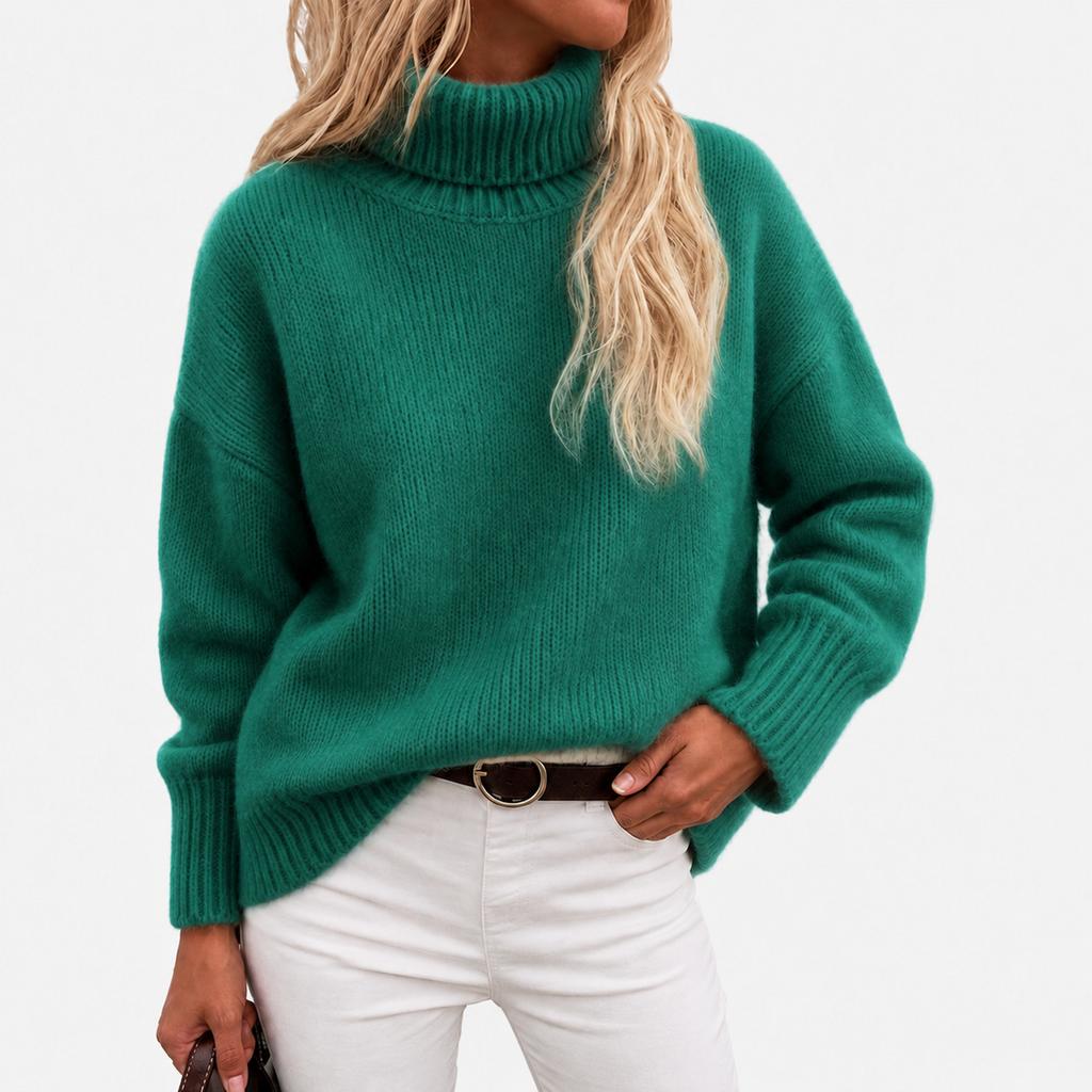 Women's Casual Loose Fit Long Sleeve Zip-Up Hoodie with Collar