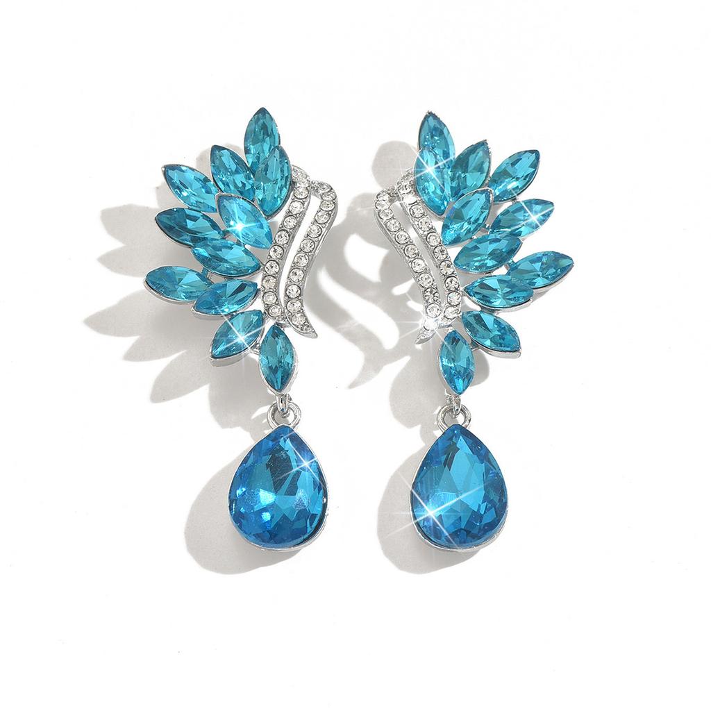 Creative Earrings, Fashion Temperament, Diamond-Set High-End Light Luxury Earrings, Women'S Personality Super Flash Banquet Earrings