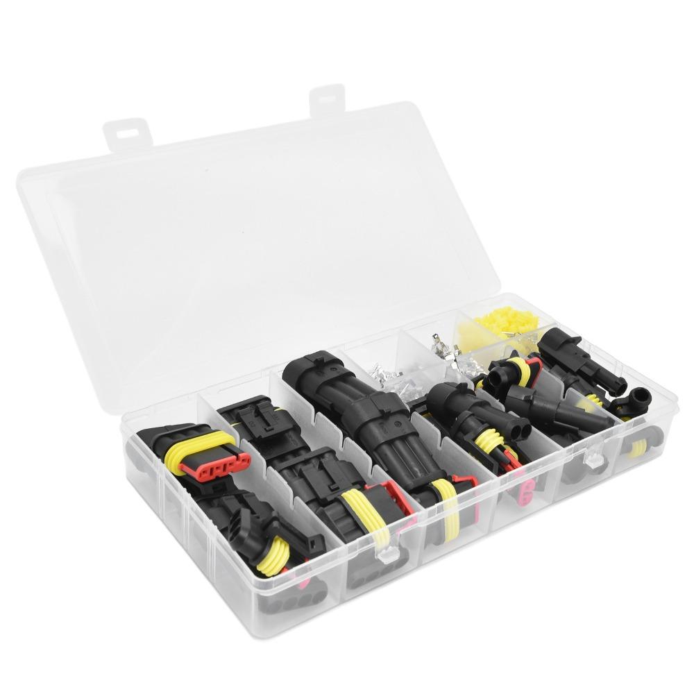 1/2/3/4 Pin Wire Connector Plug Kit Terminals Car Electrical Connector Terminals  Automotive