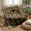 Valencia FC Soft Flannel Fleece Blanket Lightweight Cozy Warm Throw Blanket For Sofa Bed Home Decor
