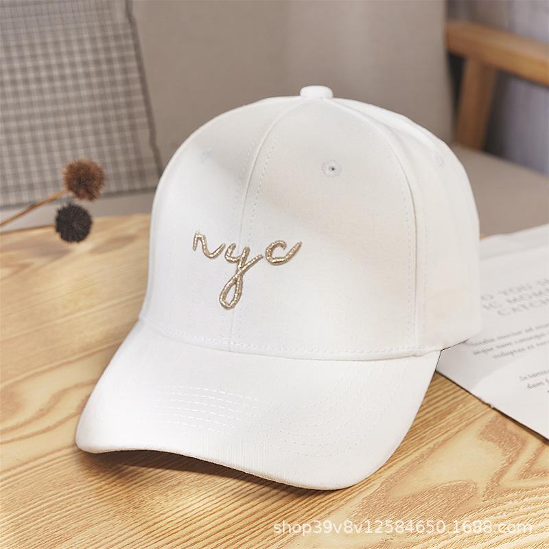 Hut Damen neuer Sonnenschutz Sommer Bonbonfarbe Baseballkappe Buchstabenstickerei Kappe Paar Sonnenschirm Herrenhut