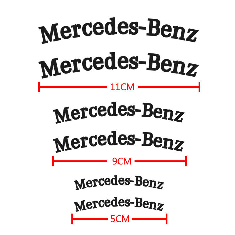 Per Mercedes Benz AMG W212 W213 W205 AMG W177 W247 W176 GLA GLC 6 pezzi Adesivo Pinza Freno Auto Modifica Accessori Auto SN4