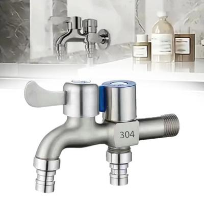 Double-head Design Washing Machine Tap Anti-corrosion Universal Water Outlet Faucet Thread One Into One Out