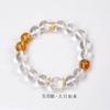 Natural crystal bracelet with zodiac animal beads, new Chinese style white crystal, yellow crystal, and amethyst bracelet, guardian spirit