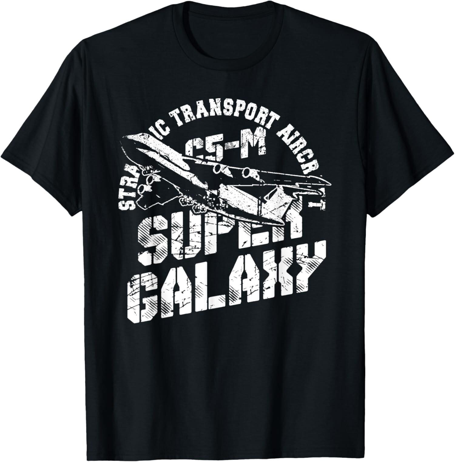 

New Limited Super Galaxy C5-M USAF Strategic Transport Aircraft Military T-Shirt Mens Womens Tees Top Tops Tee S