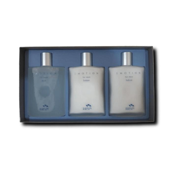 Man with Flowers Cosmetics Set Emotion 3-piece Special Set (1 Skin + 2 Lotions) (38036517)
