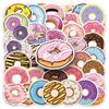 50PCS Sweet Donut Stickers: Trendy Graffiti Designs for Laptops, Cars & More